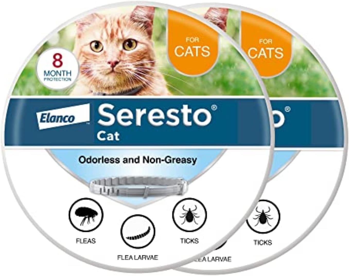 Collar Antigarrapatas Seresto Pack Ahorro para Gatos