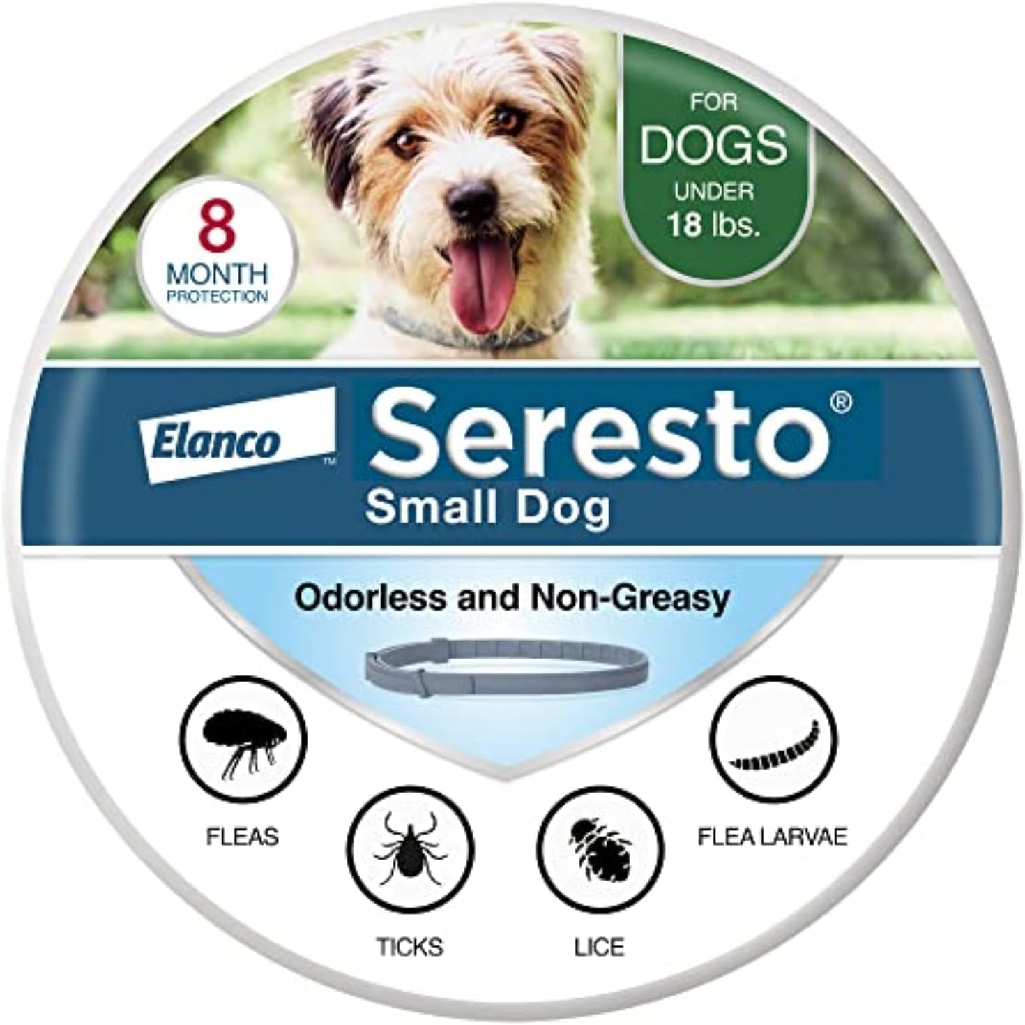 Collar Seresto Elanco para Perros Pequeños hasta 8 kg